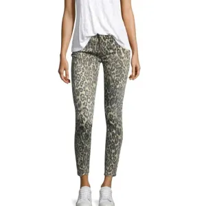7 For All Mankind NWT Cheetah Print The Ankle Gwenevere Ankle Skinny Jeans 23
