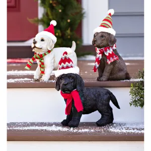 Evergreen Statuary,PUPPIES W HATS,5.63x9.25x9.75 Inches