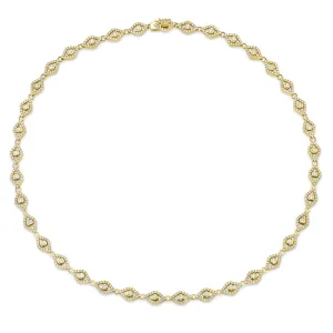 Gold & Diamond Eye Eternity Necklace