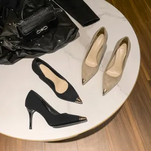 Suede High Heels For Petite Feet GS352