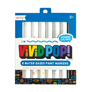Vivid Pop! Water Based Paint Markers (Set of 8)